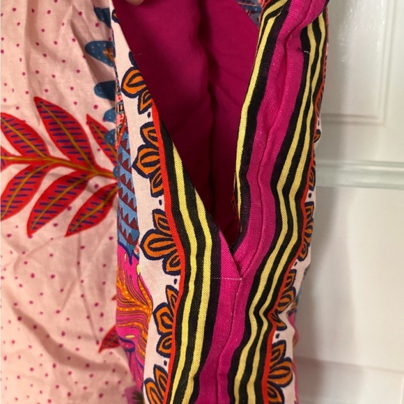 NWT FARM Rio Multicolored Floral Tropical Print Shorts Beaded Tie Detail Pockets - Picture 6 of 12